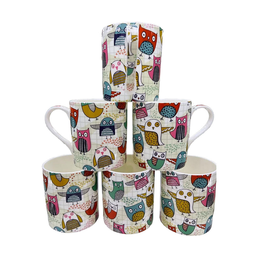 6-tlg. Kaffeebecher-Set Hasheem aus Bone China