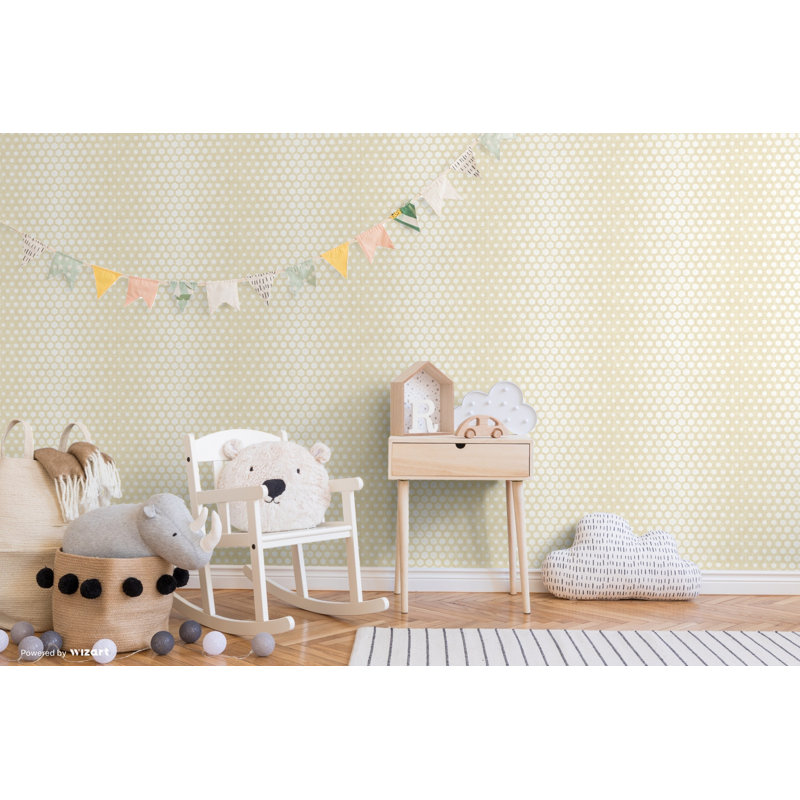 Ballina Hexagon Ombre 10m x 53cm Wallpaper Roll, Gold