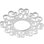 36"OD x 13 3/4"ID x 1"P Reims Architectural Grade PVC Pierced Ceiling Medallion