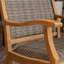 Chaise berçante d'extérieur en teck Annachiara