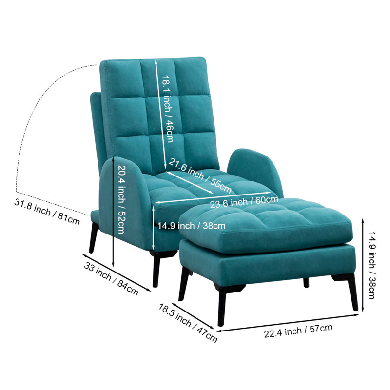 60cm Wide Ergonomic Recliner