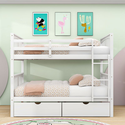 Callas Kids Full Over Full Bunk Bed with Drawers
