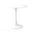 Table de salle à manger ronde ronde ovale moderne de 31,5 po Meuble de salle à manger