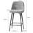 Tabouret de comptoir pivotant 24,2 po Keerthika-2122228636