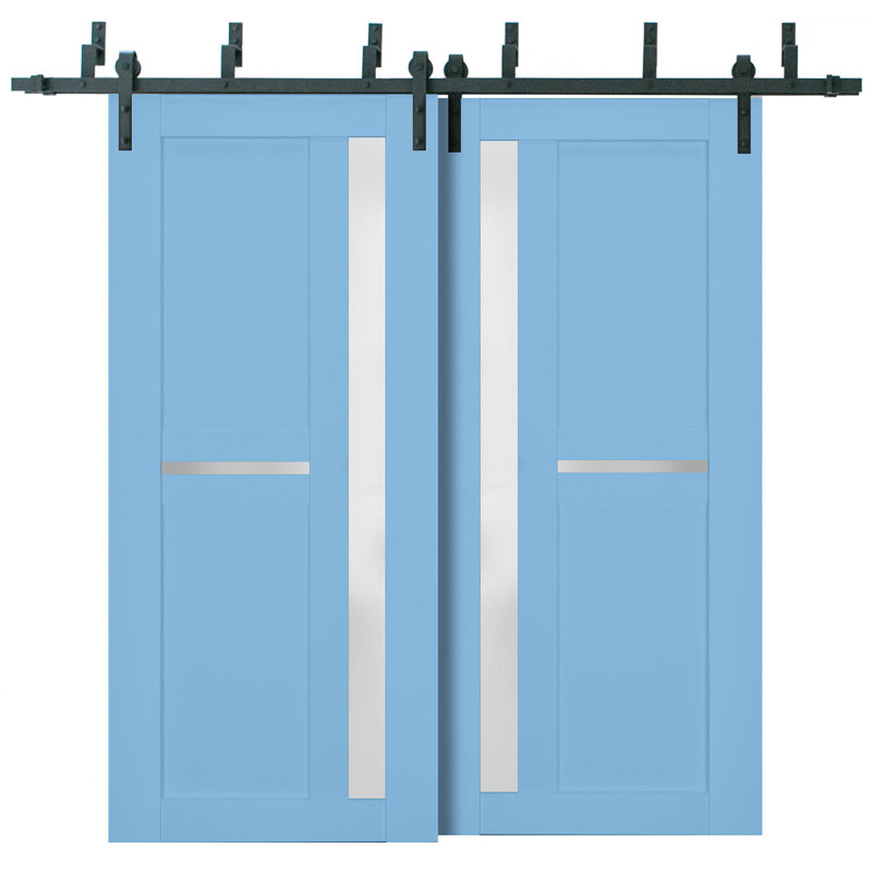 Portes de placard Veregio, 72 po x 80 po, Aigue-marine