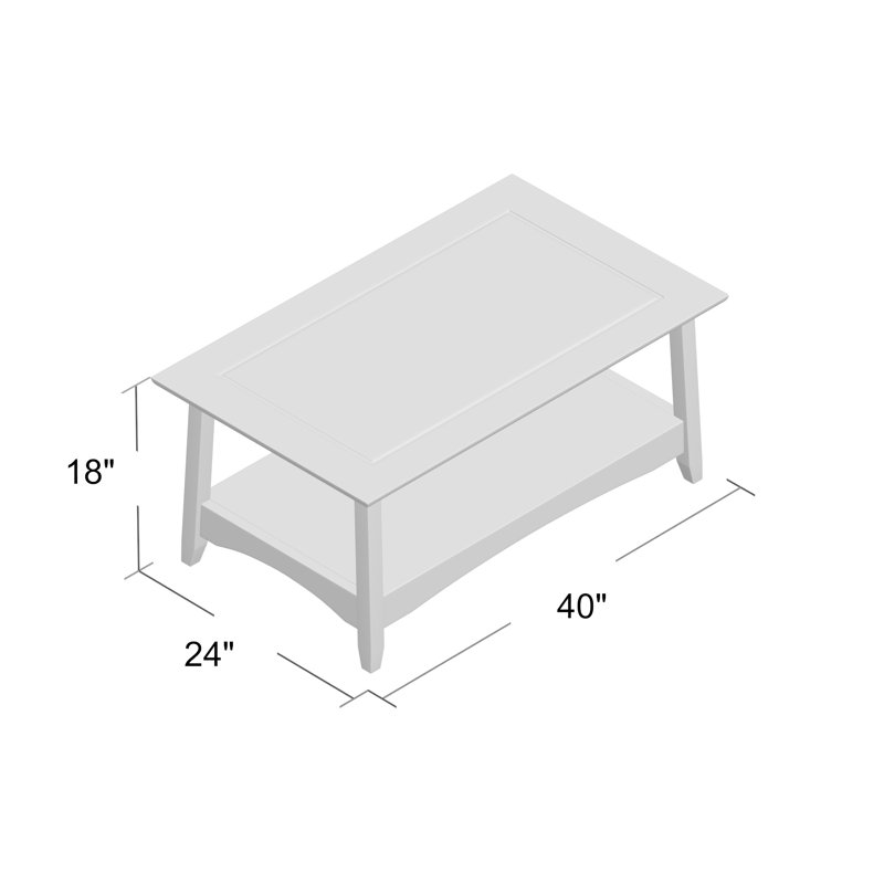 Manatuto Solid Wood Coffee Table
