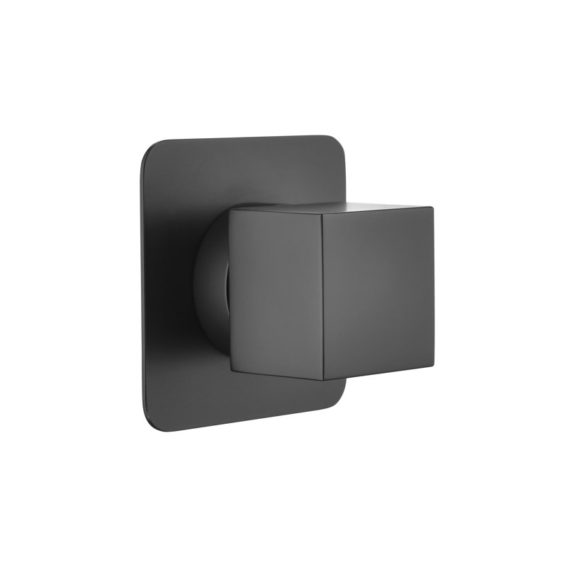 Master Shower Valve Control - 3/4" Metal Valve, Brass Adjustable Handle, Matt Black Finish, Corrosion & Rust , 3.6 In X 2.16 Volume Control, Simple Installation