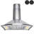 30-in Convertible 343 CFM Stainless Steel Wall Mount Range Hood with Carbon Filter-61552504