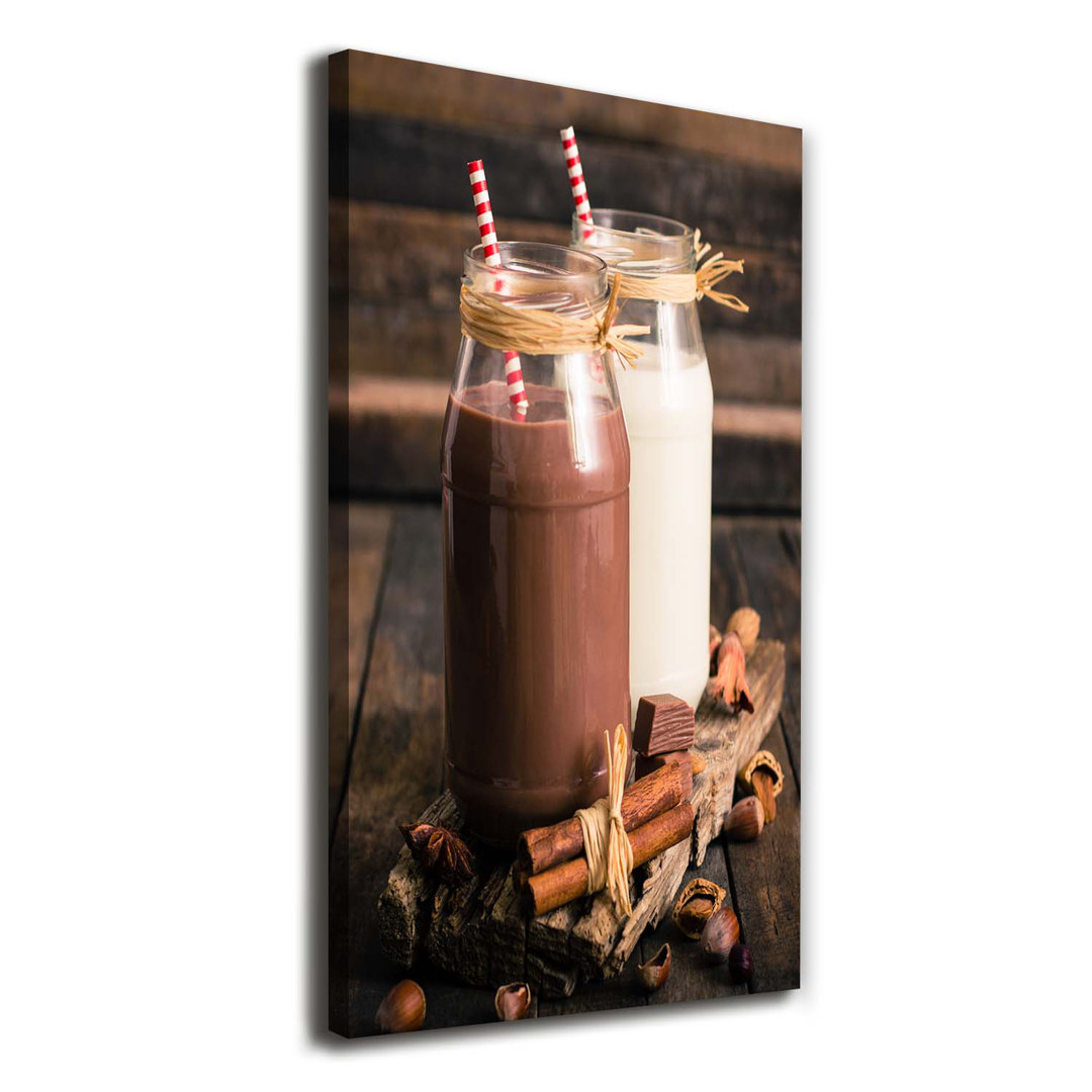 Milk Shakes - Kunstdrucke auf Leinwand - Wrapped Canvas