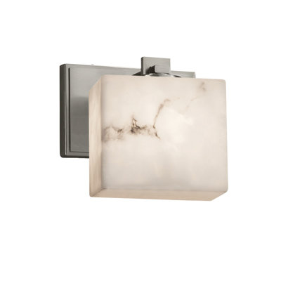 Applique murale à bras en nickel brossé à DEL à intensité variable algunde 1 lumière DEL