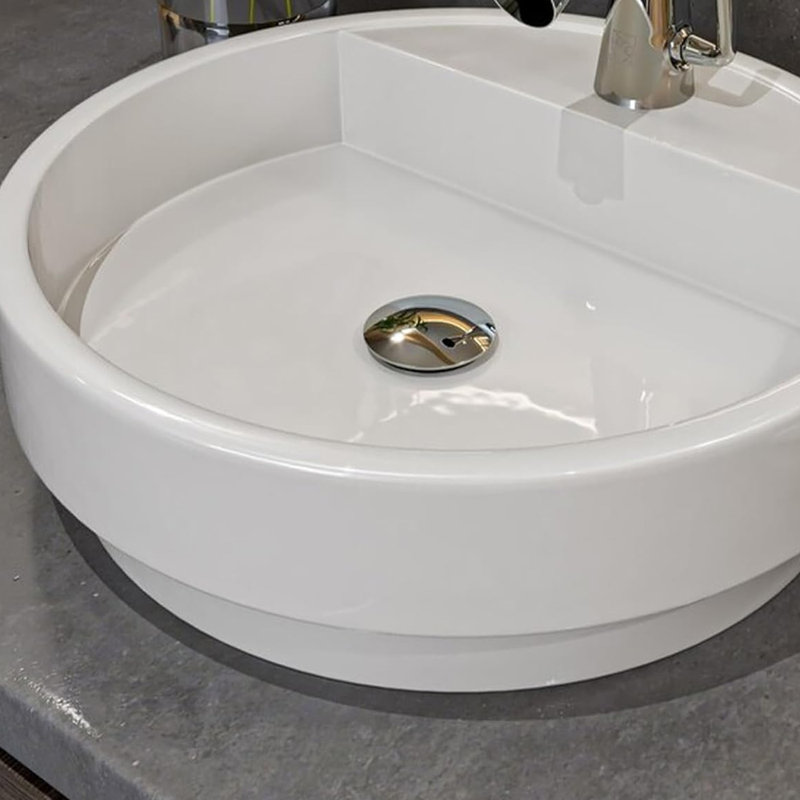 Drain escamotable pour salle de bain avec trop-plein, acier inoxydable, deux pièces, Chrome