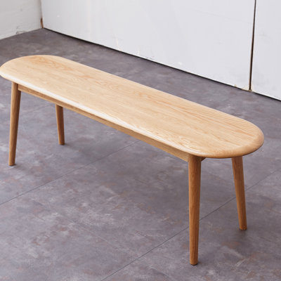 Natural Oak Wood For Dining Bench Table Bench For Living Room