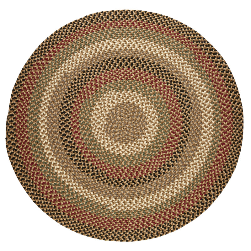 Tapis tressé à la main Mako, Rond 10 pi