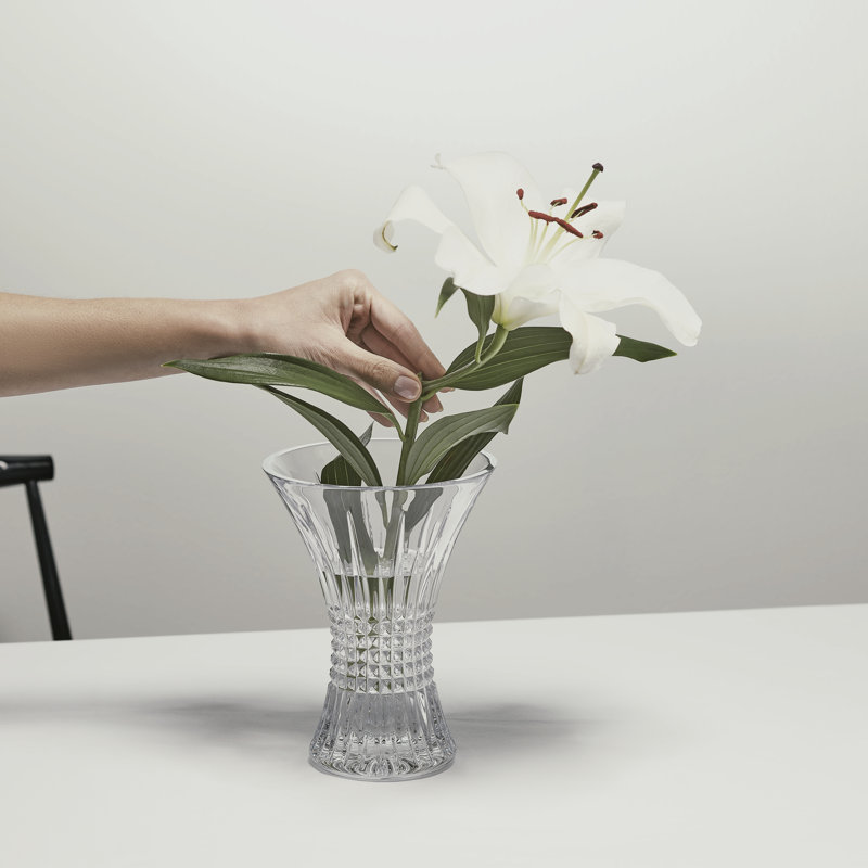 Lismore Diamond Vase, 8" H x 6" W x 6" D