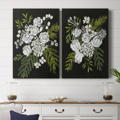 Alabaster Bouquet I-Premium Gallery Wrapped Canvas -Ready to Hang