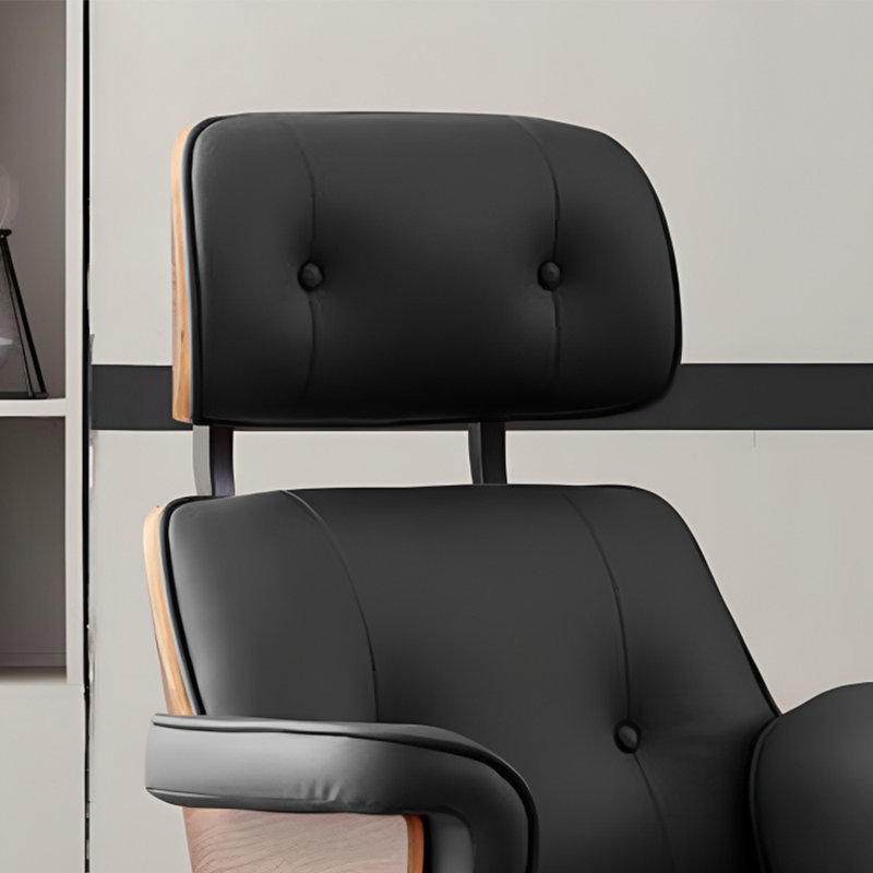 Executive Chair with Headrest, Black