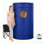 Sauna vapeur portative pour la maison, tente spa intégrale pour 1 personne, bleue