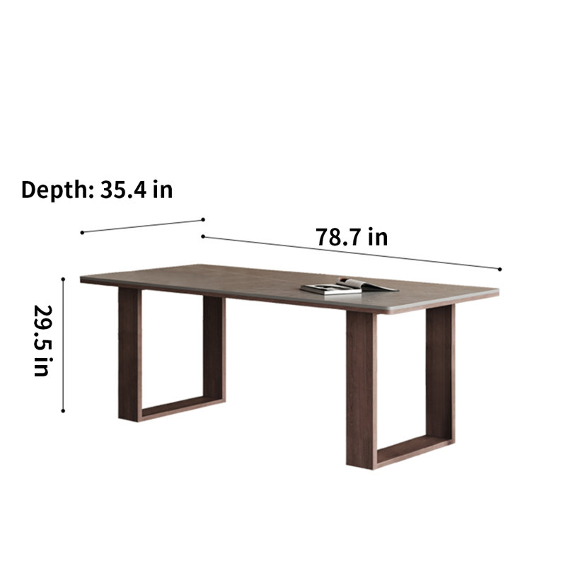 Table de salle à manger Indianapolis, H 29,5 po x L 78,7 po x l 34,4 po
