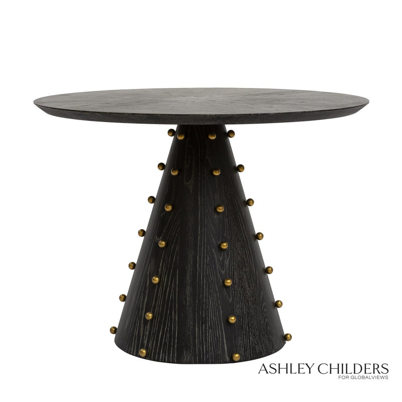 Spheres Center Table, 30"H x 40"L x 40"W, Black