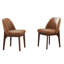 Bason Upholstered Faux Leather Dining Chairs-112701187