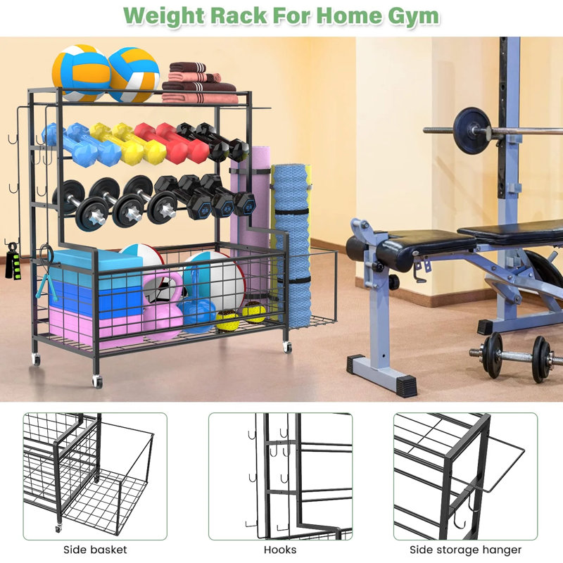 Arlmont & Co. Siret Freestanding Sports Rack | Wayfair