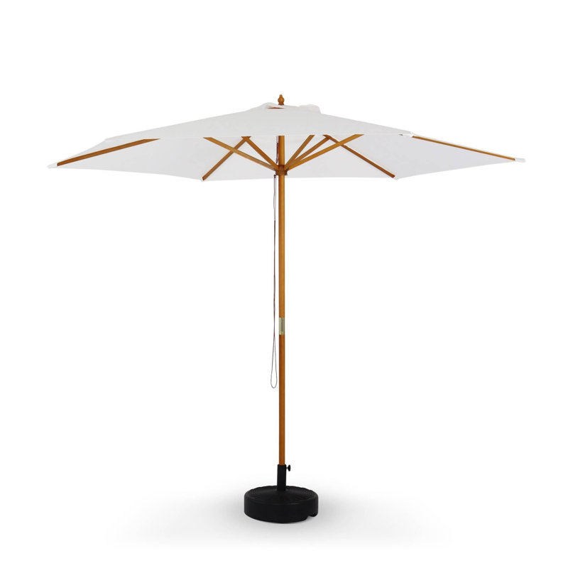 Annyah 290cm Market Parasol, White