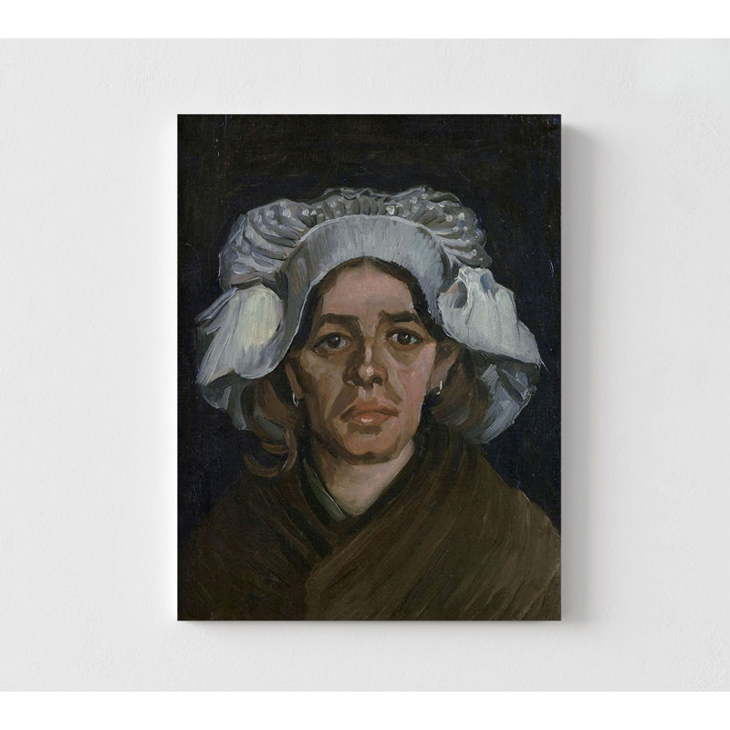 Tête de femme par Vincent Van Gogh, art mural femme, impression de portrait féminin, portrait de Van Gogh, art mural visage, impression célèbre de Van Gogh