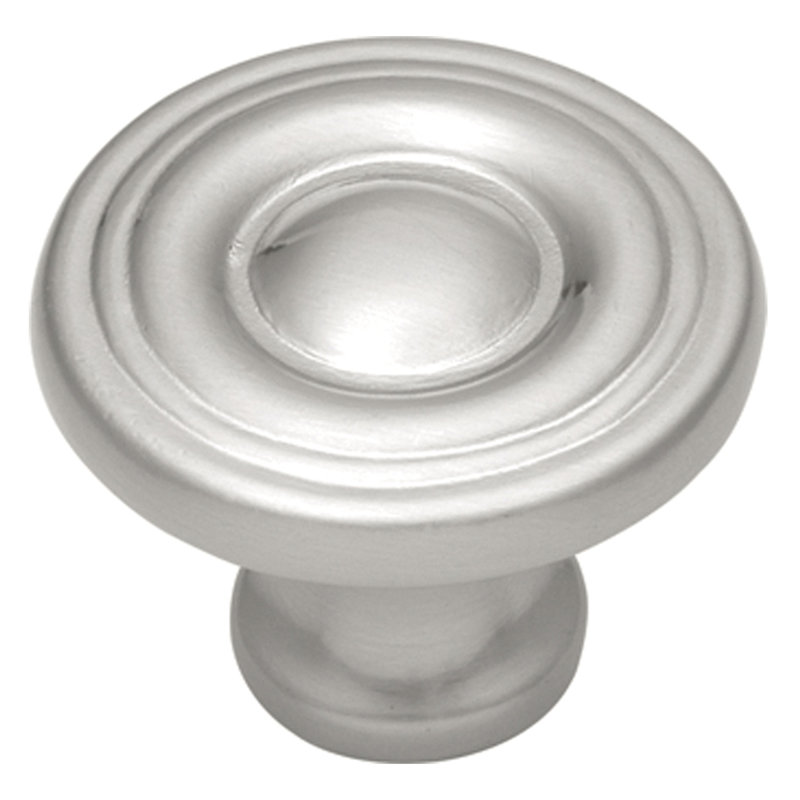 Conquest 1 3/16" Diameter Mushroom Knob, Satin Nickel