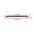 1-Light Farmhouse 32W LED Linear Wood Flush Mount