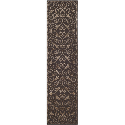Tibetan Hand-Knotted Chocolate Area Rug