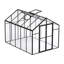 Serre en polycarbonate, 2,4 x 3 m, serre extérieure avec 2 fenêtres d'aération, ensemble de grande serre en aluminium pour jardin ou cour, serre de style pavillon avec porte à charnières-116273650