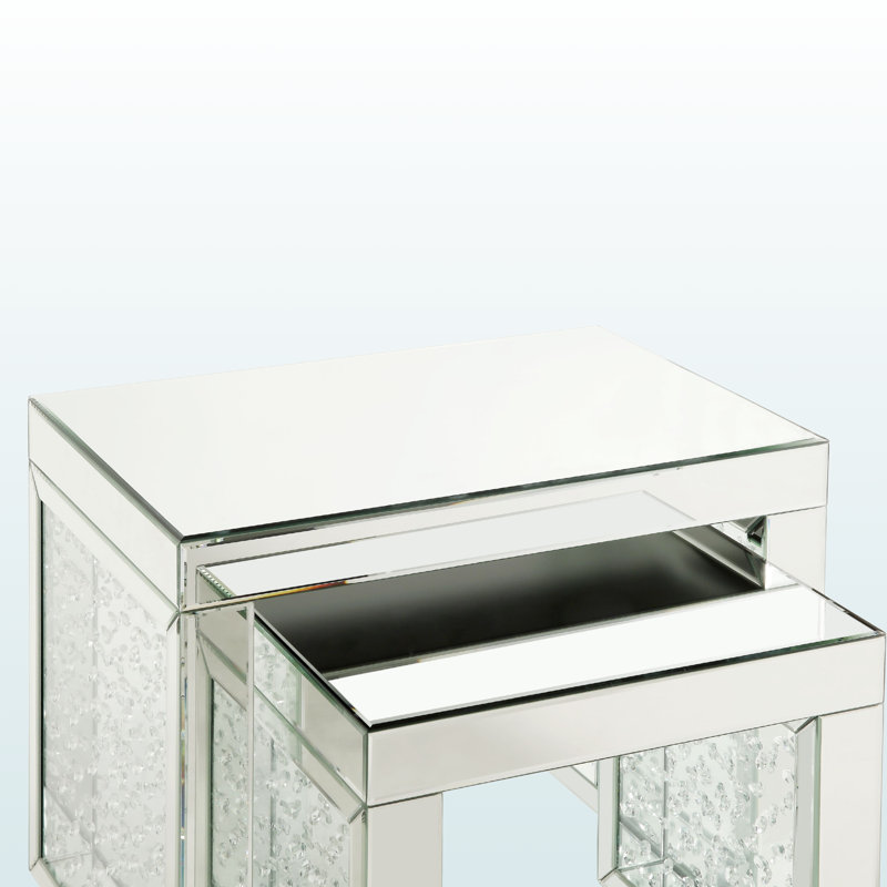 Table d'appoint en miroir Elegant Iridescence