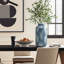 Vase rond en céramique tacheté 13,8 po