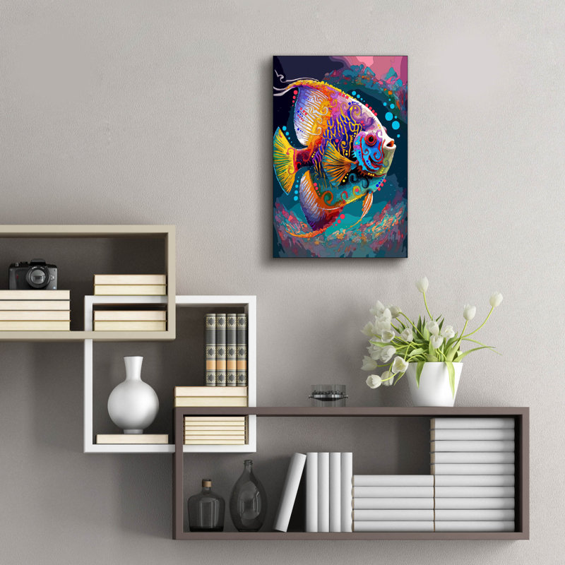" Angelfish " Print, 24" H x 16" W x 0.2" D