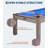 7ft Billiard Table with Rustic Finish – Complete Set for Game Room