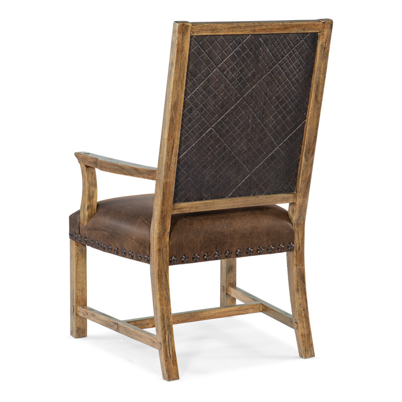 Big Sky Leather Host Arm Chair