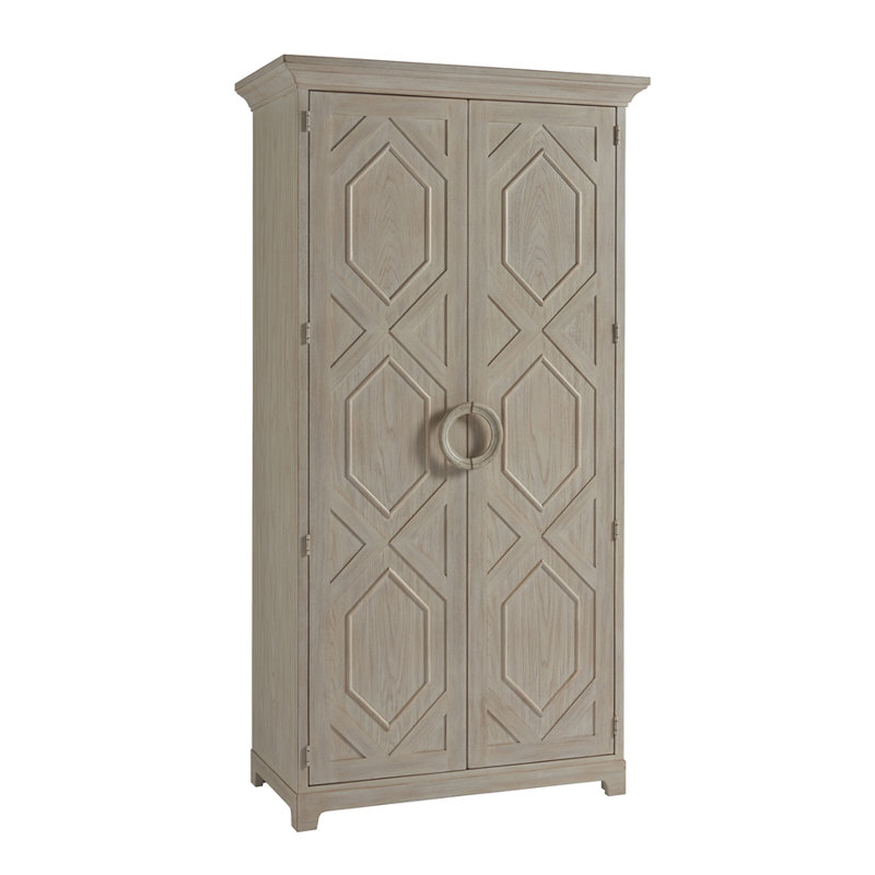 Newport Solid Wood China Cabinet, Sailcloth