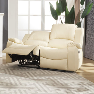 Abelle 2 Seater Faux Leather Electric Reclining Sofa