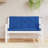 Garden Bench Cushion Set of 2 Blue Oxford Fabric 100 Percent Polyester Outdoor Seating Pads-1921456687-1921456669
