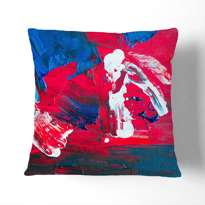 Abstract Square Throw Cushion, Black, 40 x 40 cm