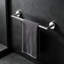 Barre à serviettes en acier inoxydable de qualité supérieure pour salle de bain - Porte-serviettes mural robuste avec finition chromée antirouille - Installation facile pour une utilisation polyvalente