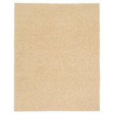 Tiara Hand Knotted Floral Area Rug in Beige/Neutral