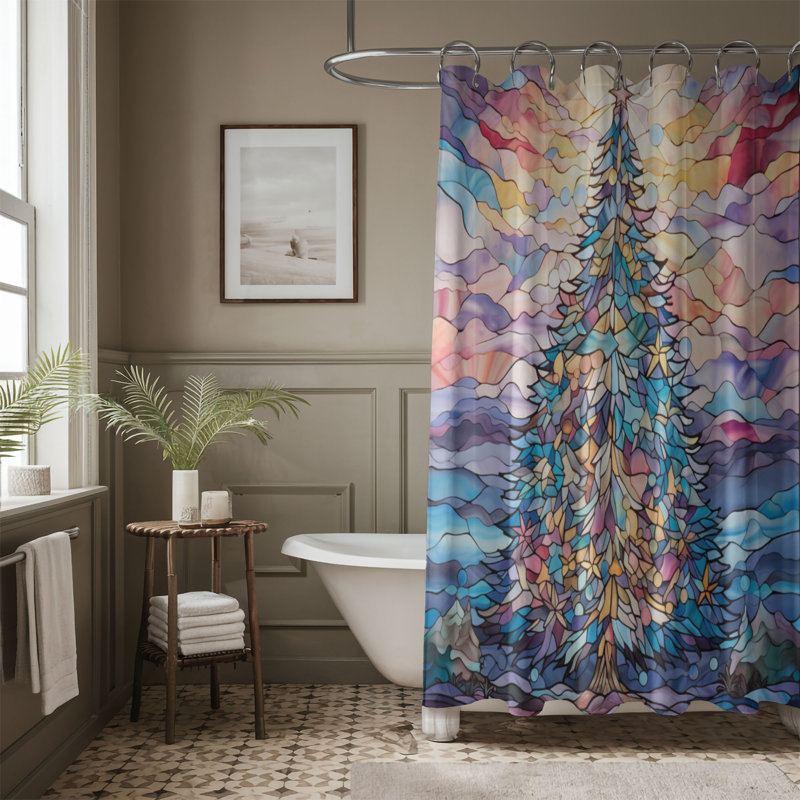 Rideaux de douche standard 1 pièce, H 74 po x l 71 po