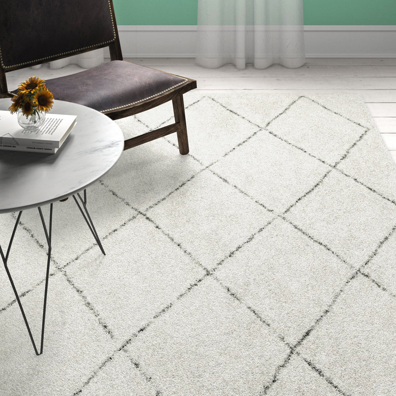 Elsa Geometric Shag Area Rug, Rectangle 160 x 230cm