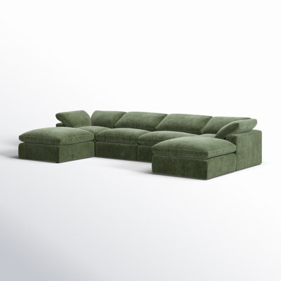 Wonardo Upholstered U-Shaped Sectional Left Hand Facing