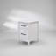 Classeur durable à 2 tiroirs avec glissières lisses et rangement spacieux, parfait pour les espaces de bureau organisés.