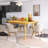 60" Rustic Farmhouse Rectangular Dining Table-964315075