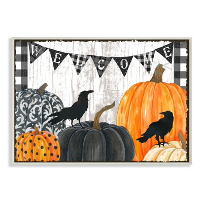"Welcome Halloween", reproduction d’art sur bois d’Andrea Tachiera-impression