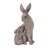 Labelle 2 Piece Resin Rabbit with Bunny Set