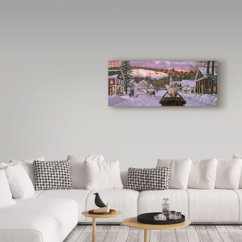 Impression sur toile tendue Domnik «Sleigh Bells Too», H 8 po x l 19 po x P 2 po